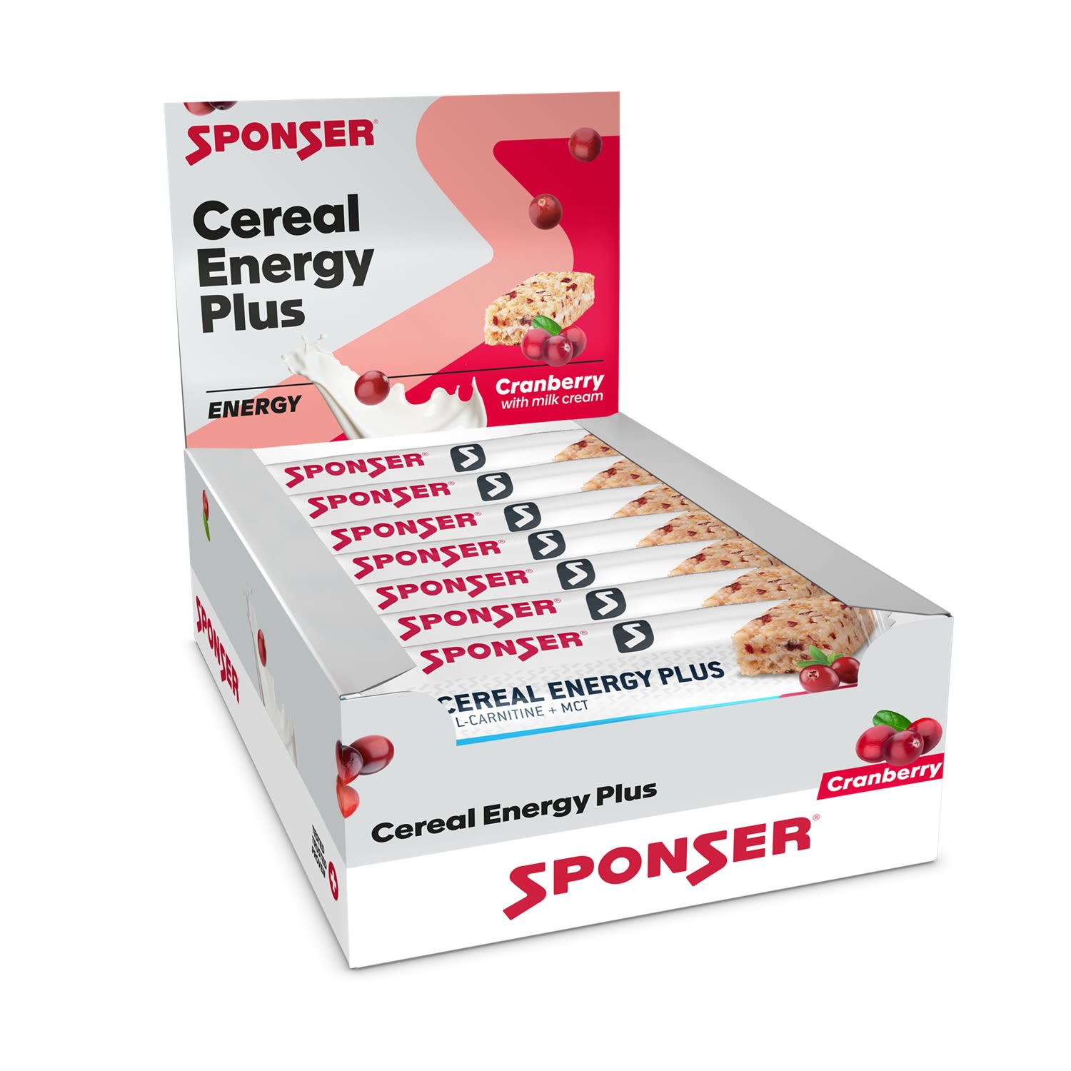 Cereal Energy Plus Cranberry 15 x 40 g Sportriegel