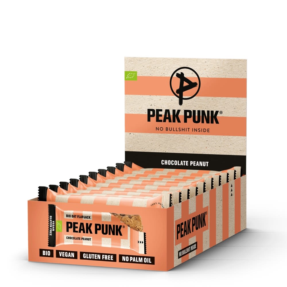Bio Oat Flapjack Chocolate Peanut 12 x 60 g Sportriegel