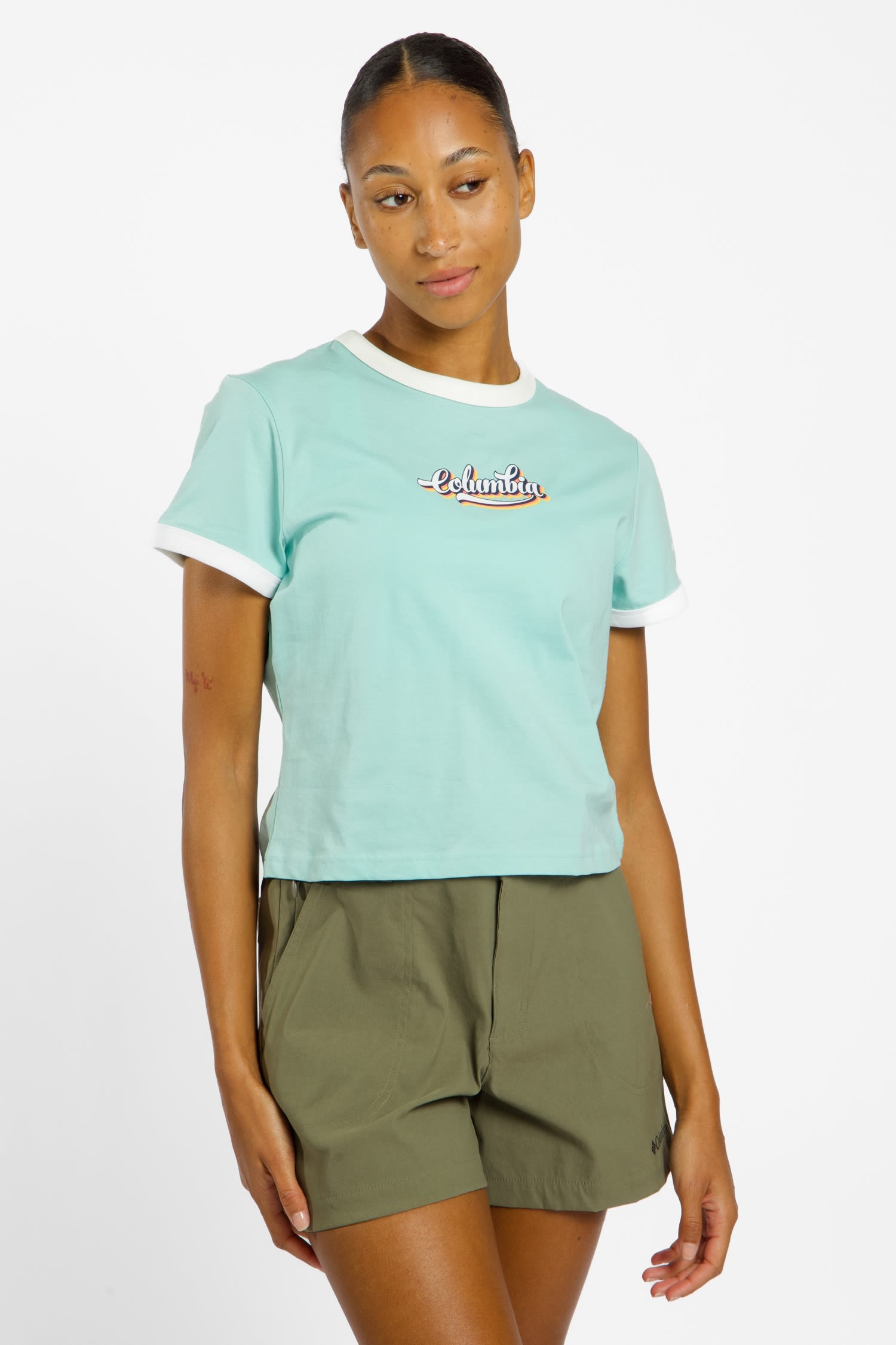 Rolling Blend™ Ringer Graphic Damen T-Shirt