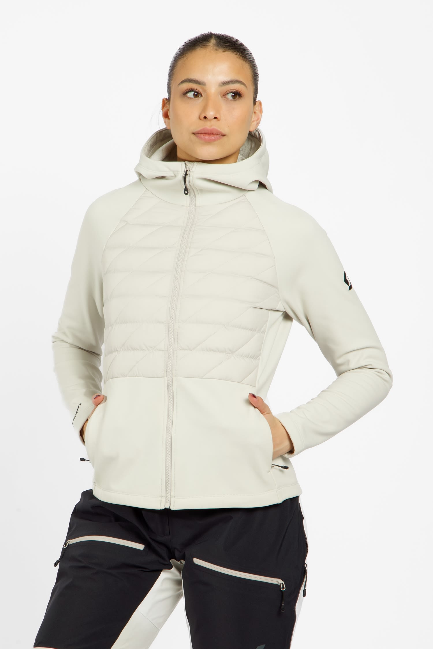 Defined Warm Hybrid Damen Midlayer