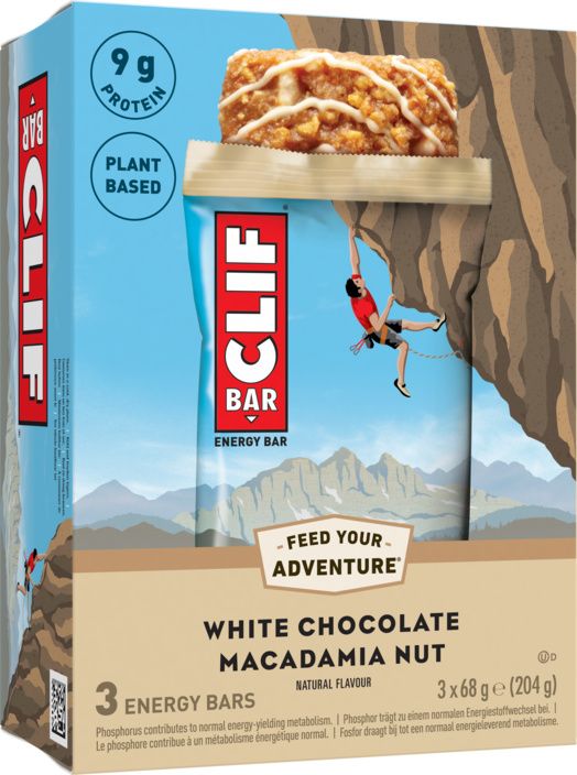 White Chocolate Macadamia Nut 3 x 68 g Sportriegel