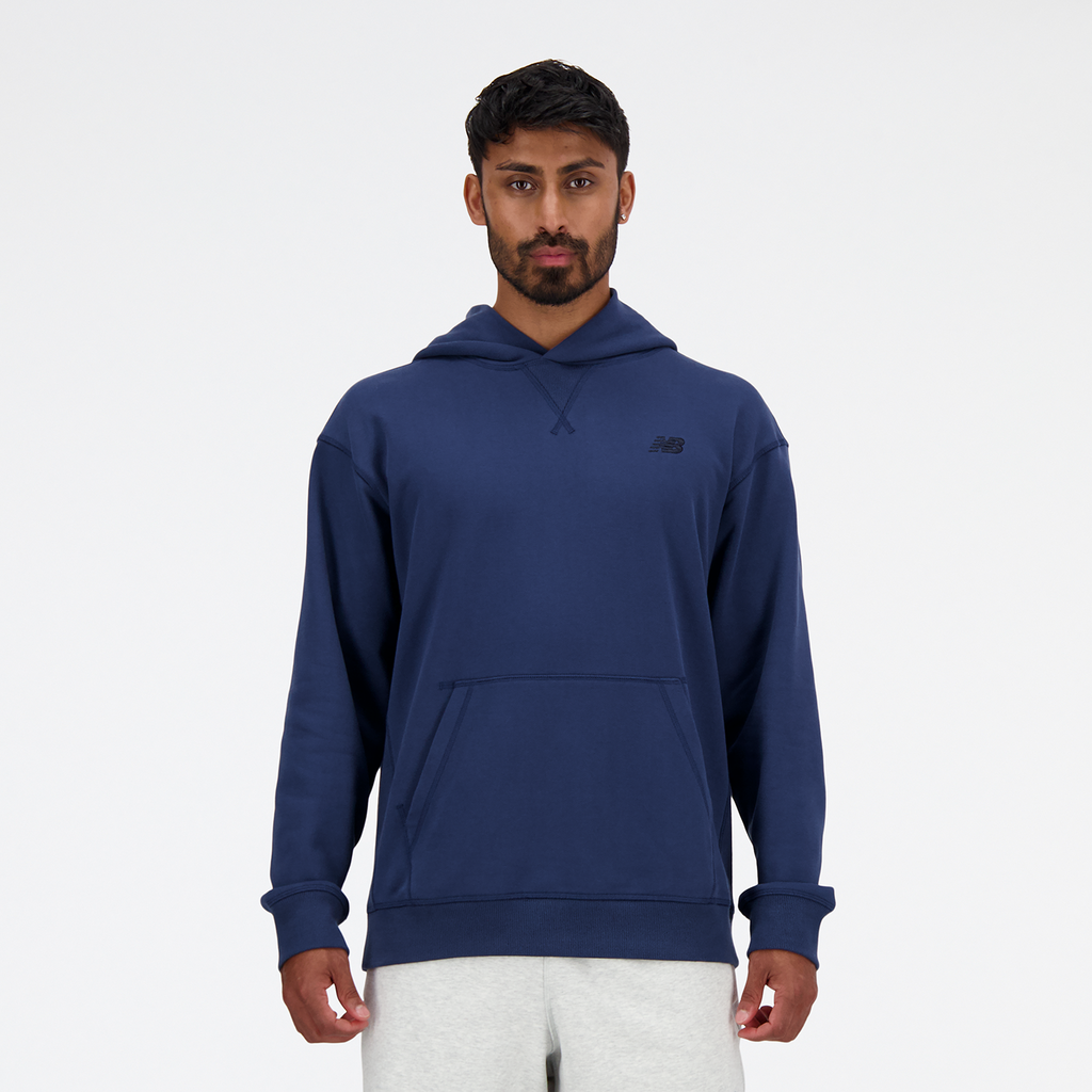 New Balance NB Athletics French Terry Hoodie Relaxed Fit Herren, blau, Grösse: L