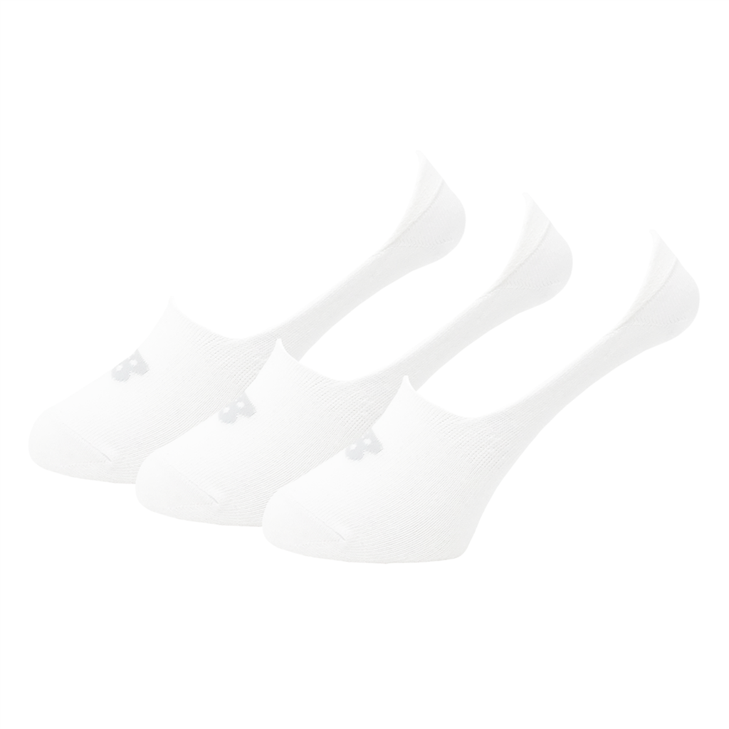 New Balance NB PF Cotton Unseen Liner Socks 3 Pair  unisex, weiss, Grösse: L