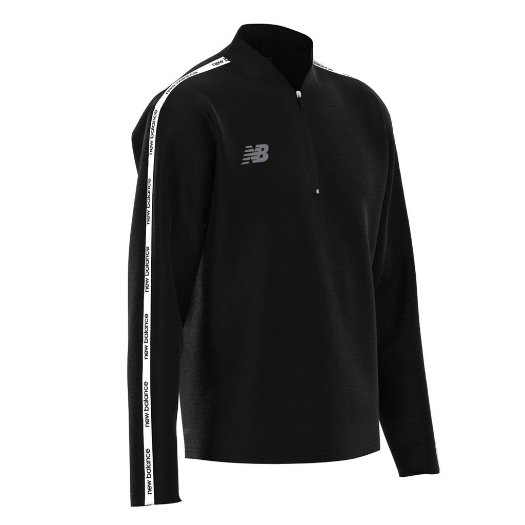 New Balance W TW Training 1/4 Knitted Midlayer  Damen, schwarz, Grösse: 14