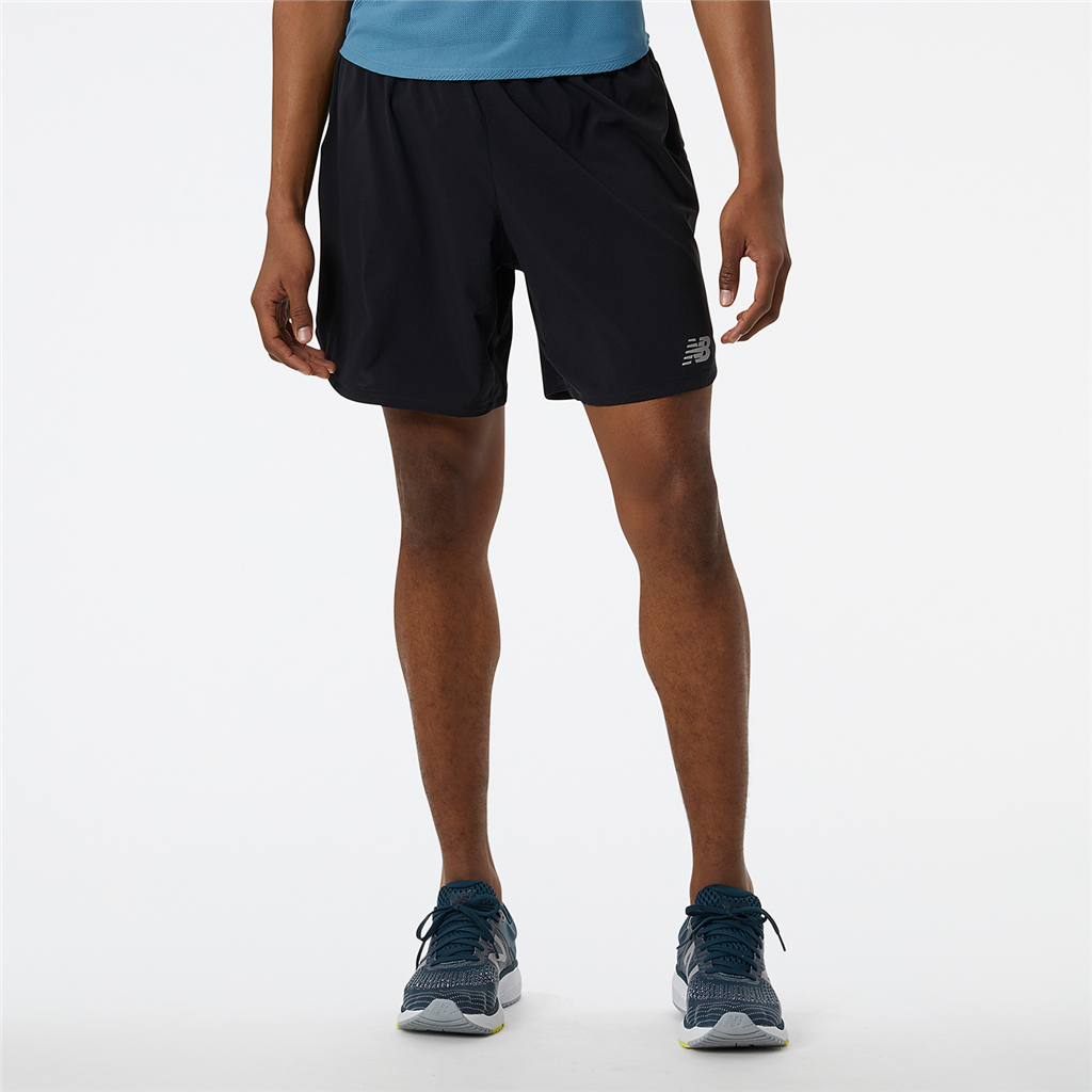 New Balance Impact Run 7 Inch Short Athletic Fit Herren, schwarz, Grösse: XXL