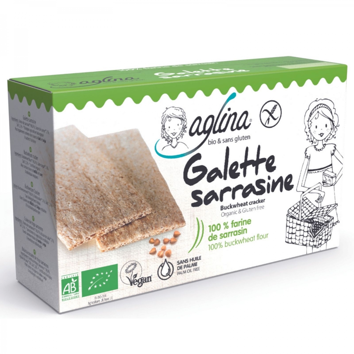 aglina Galette Buchweizen Bio 160 g