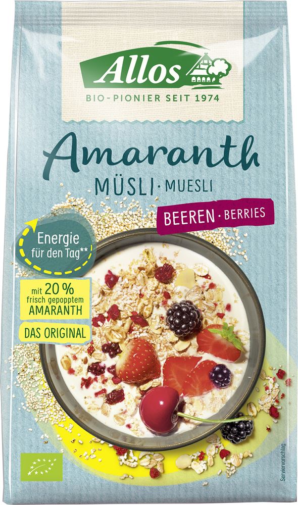 Allos Amaranth Müsli Beeren 375 g