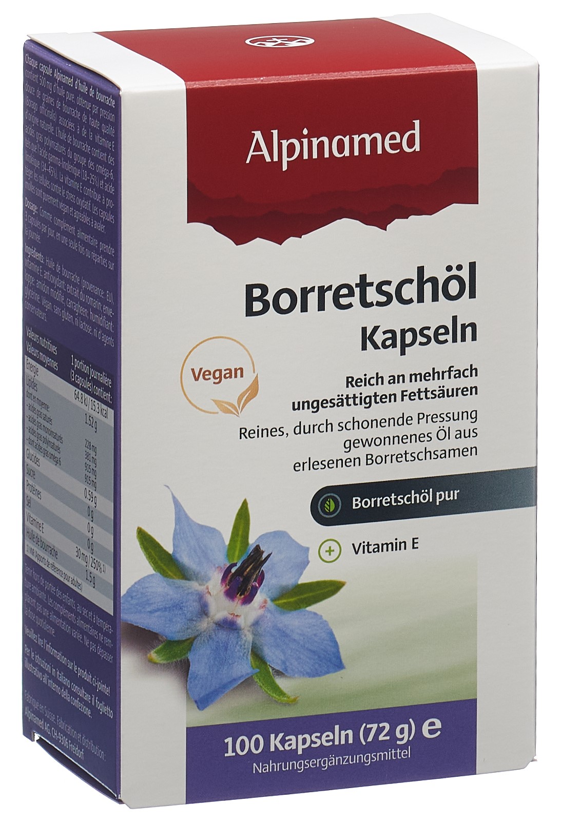 Alpinamed Borretschöl Kaps 100 Stk
