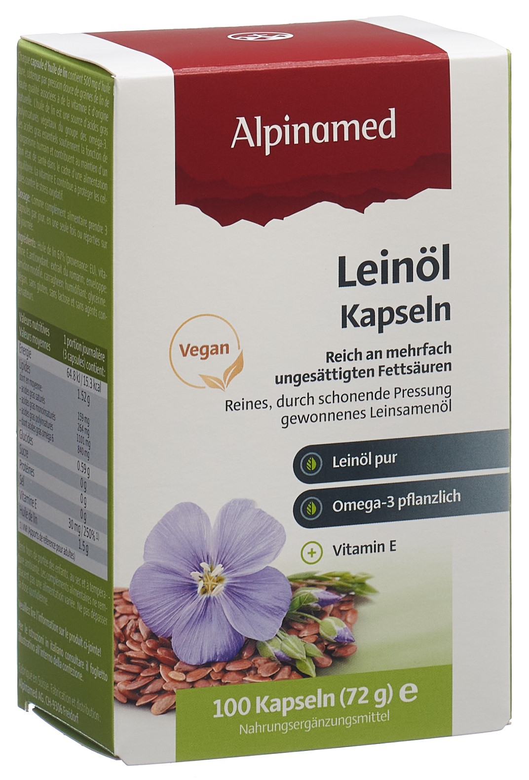 Alpinamed Leinöl Weichkaps 100 Stk