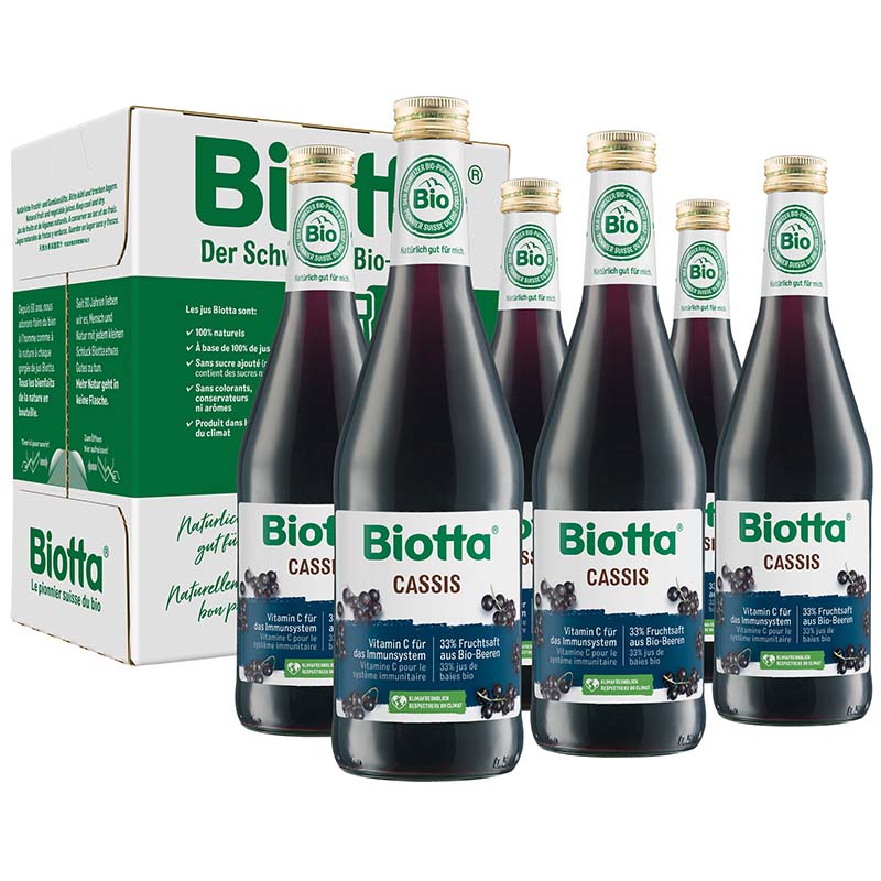 Biotta Cassis Bio 6 Fl 5 dl