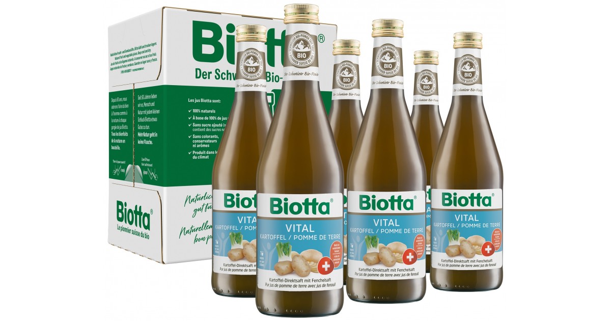 Biotta Vital Kartoffel 6 Fl 5 dl