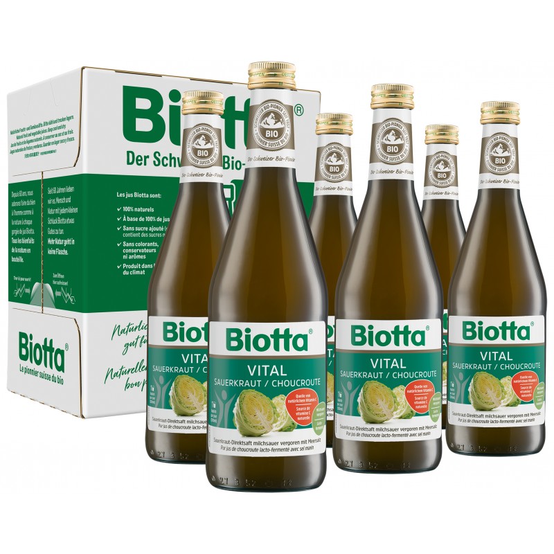 Biotta Vital Sauerkraut 6 Fl 5 dl