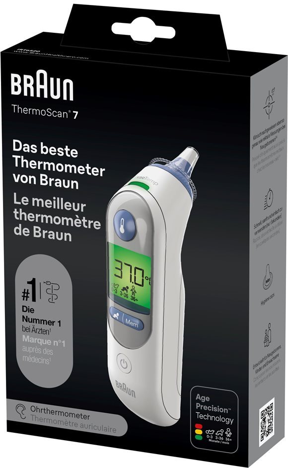Braun Fieberthermometer "ThermoScan 7 IRT 6520WE"