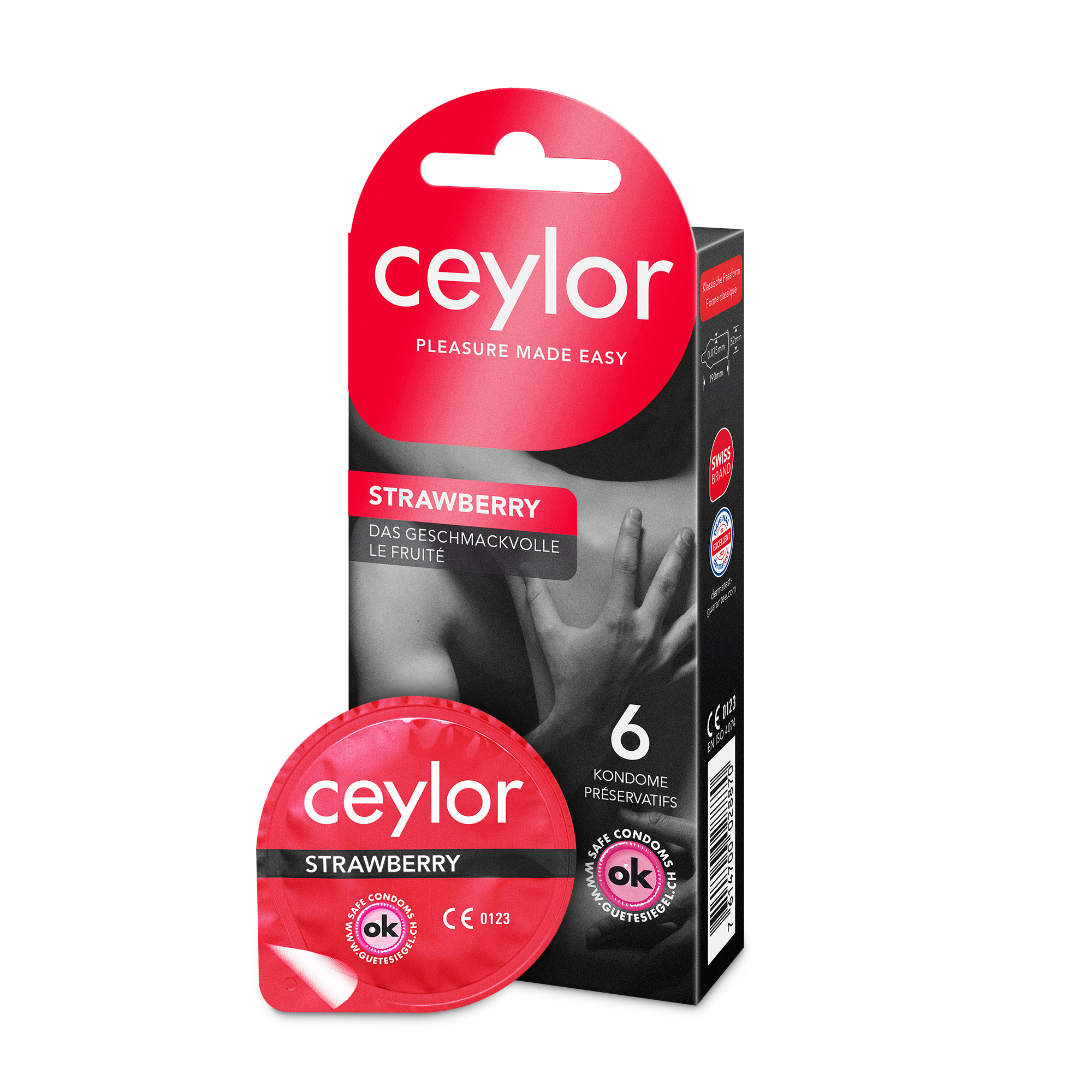 Ceylor Strawberry Präservativ 6 Stk