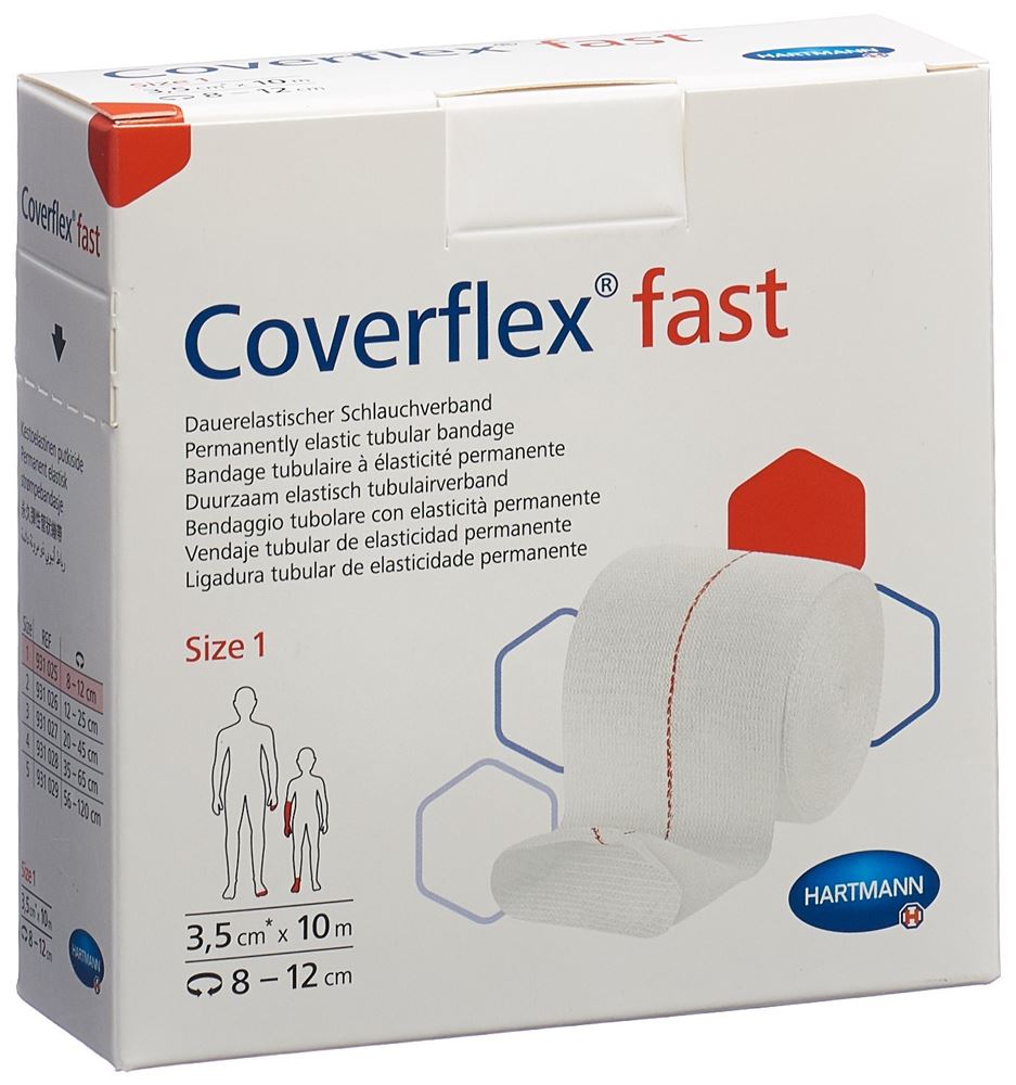 Coverflex fast Gr1 10mx3.5cm rot