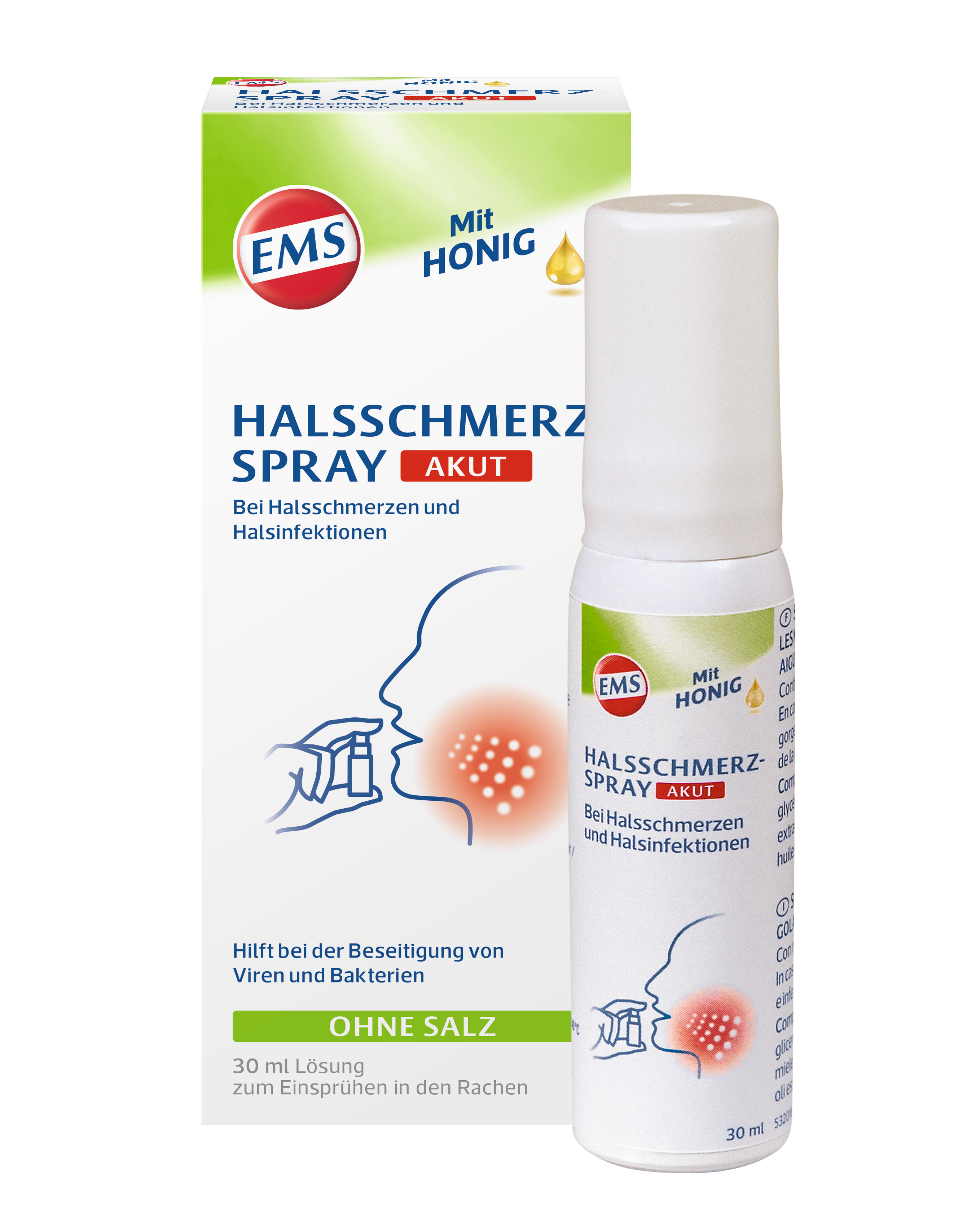 EMS Halsschmerzspray akut 30 ml