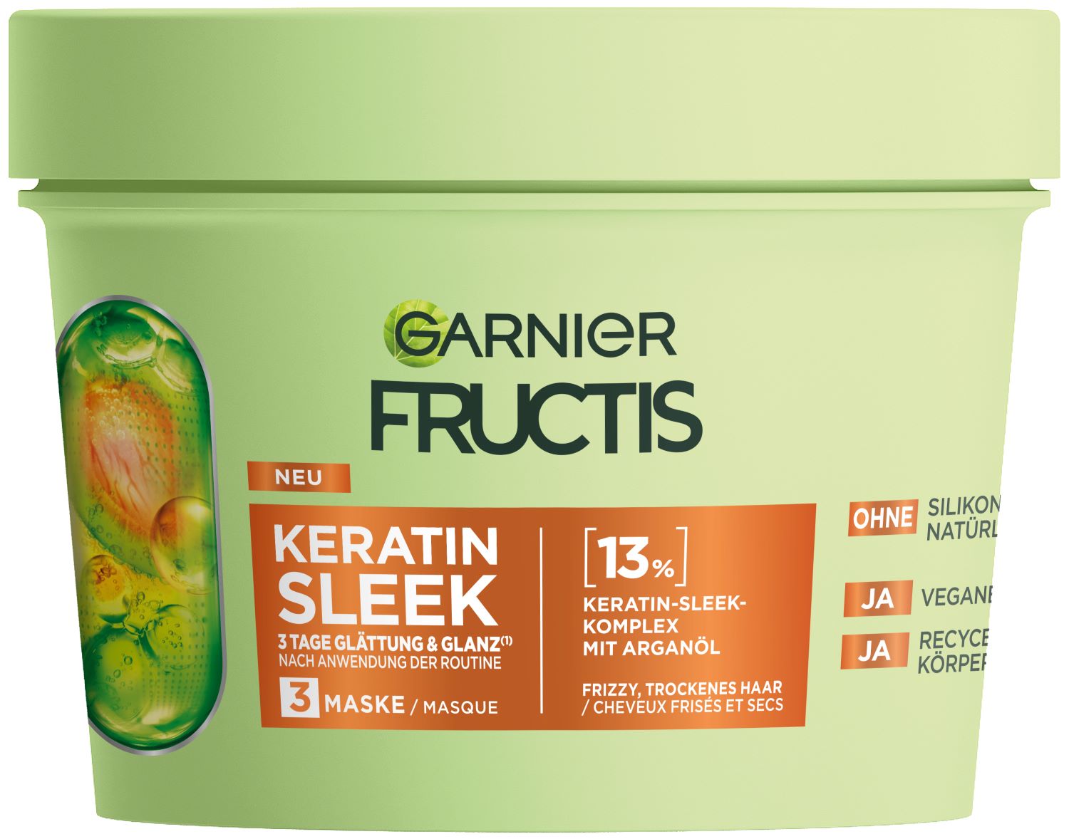 Fructis Sleek Maske Keratin 370 ml