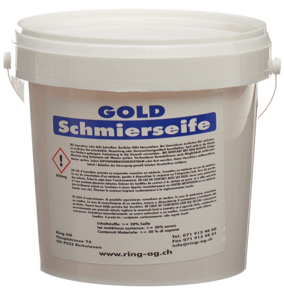Gold Schmierseife fest Kessel 1 kg
