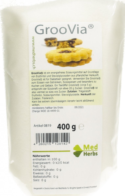 GrooVia Stevia Btl 400 g