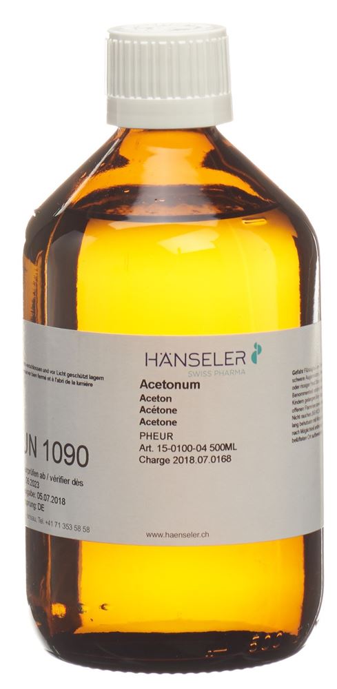 Hänseler Acetonum PhEur 500 ml