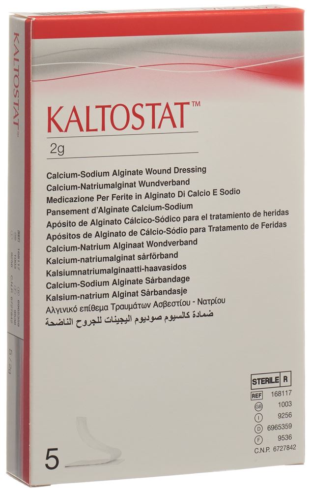 Kaltostat Tamponaden steril 5 x 2 g