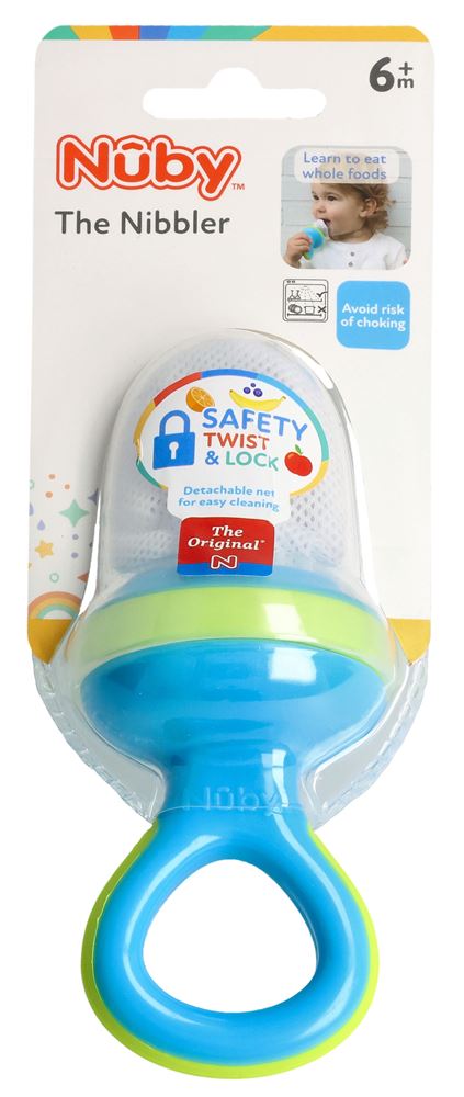 Nuby Fruchtsauger Premium Blau-Grün