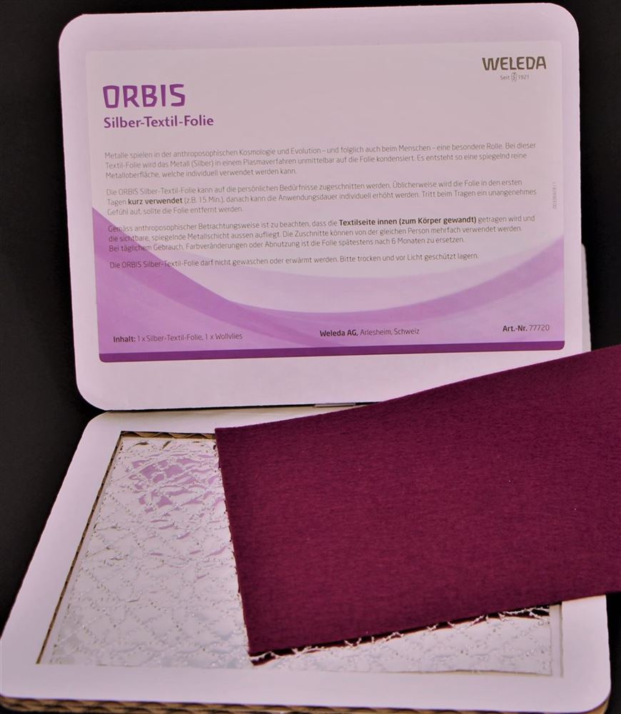 Orbis Silber-Textil-Folie violett