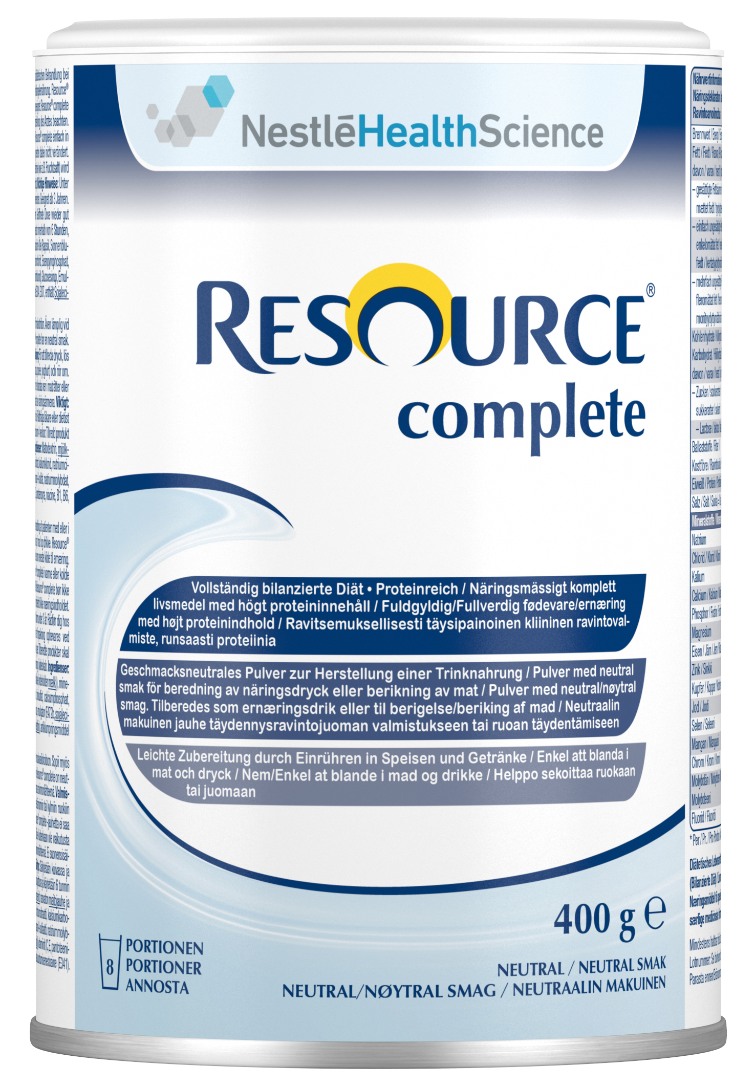 Resource Complete Neutral Ds 400 g