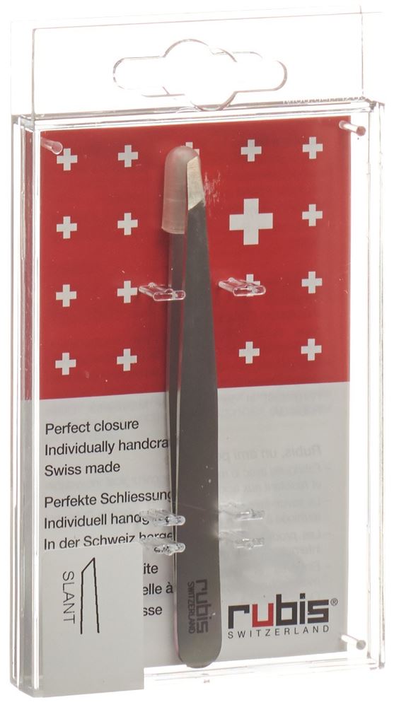 Rubis Pinzette schräg Inox