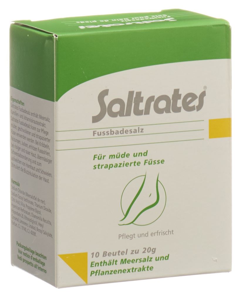 Saltrates Fussbadesalz 10 Btl 20 g