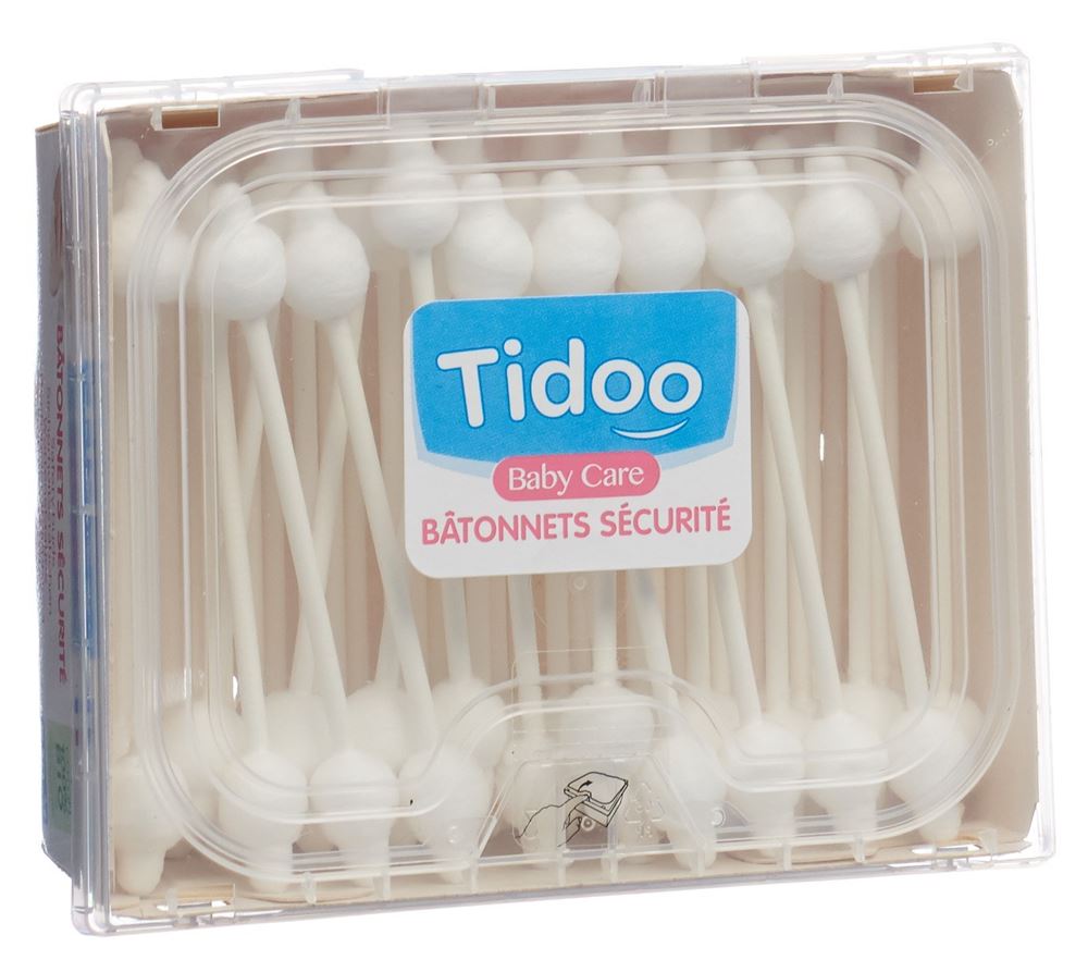 Tidoo Wattestäbchen Bio Box 50 Stk