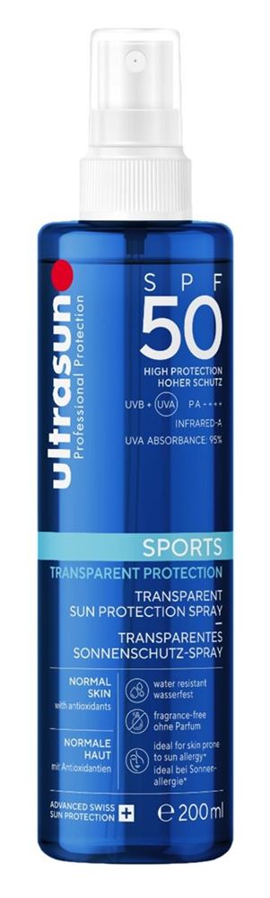 Ultrasun Sports Spray Spf50 200 ml