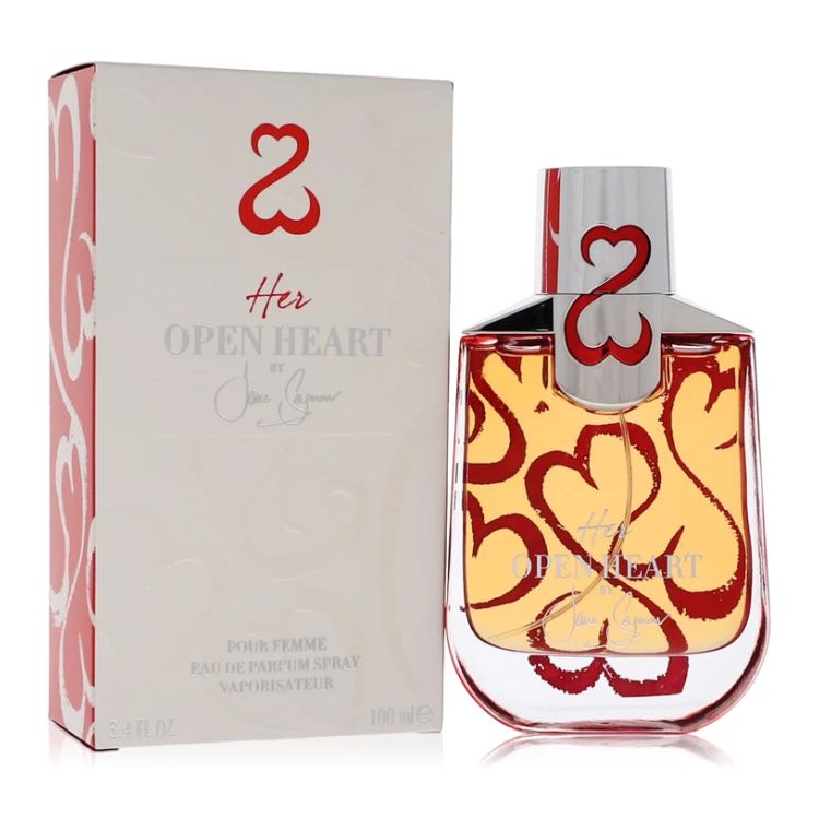 Jane Seymour Her Open Heart Eau De Parfum Spray with Free Jewelry Roll 100 ml