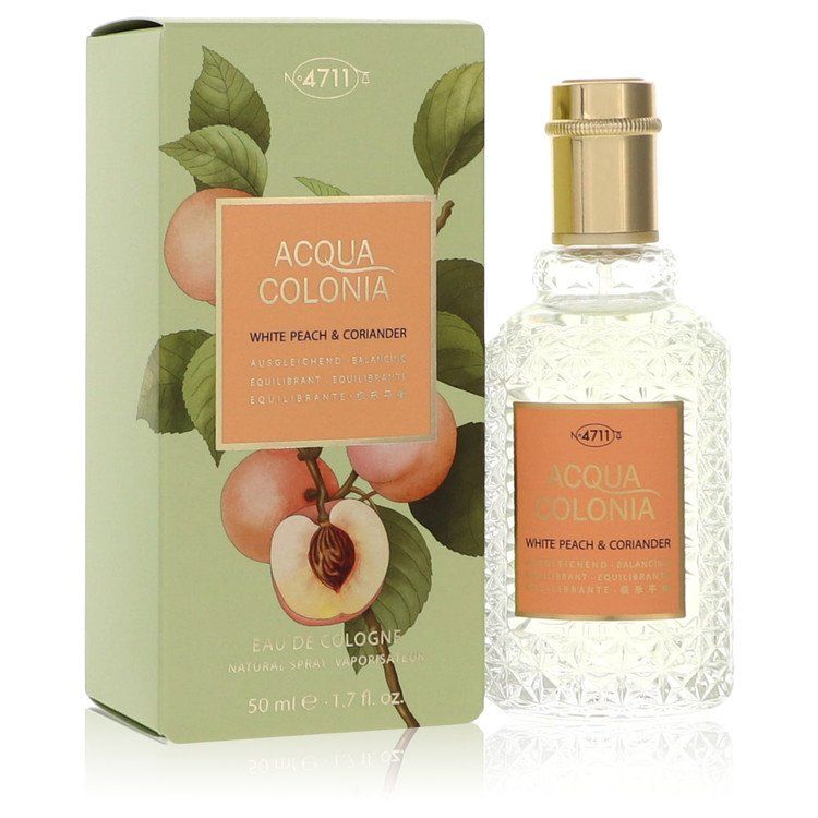 4711 Acqua Colonia White Peach & Coriander Eau De Cologne Spray (Unisex) 50 ml