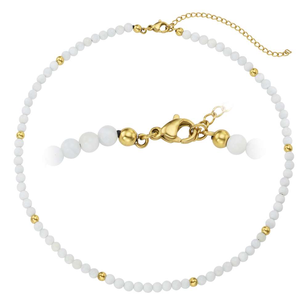 Jade Edelstahlhalskette