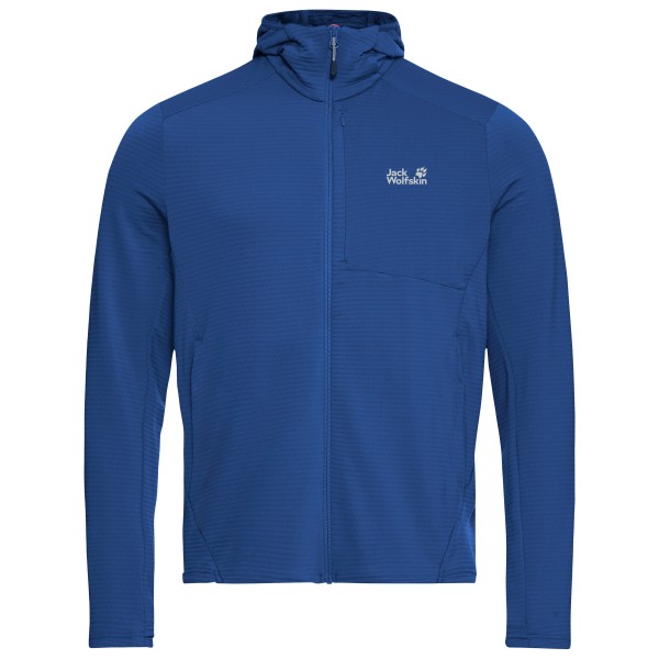 Jack Wolfskin - Litestride Hooded Fullzip - Fleecejacke Gr L blau
