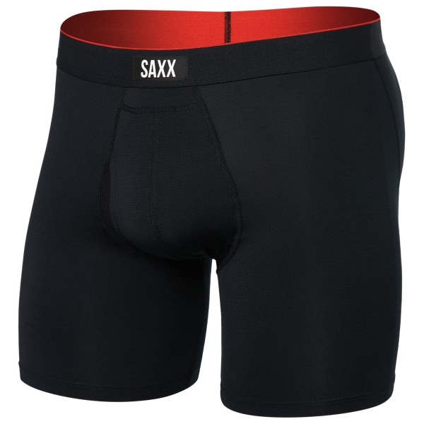 Saxx - Multi-Sport Mesh Boxer Brief Fly - Kunstfaserunterwäsche Gr S schwarz