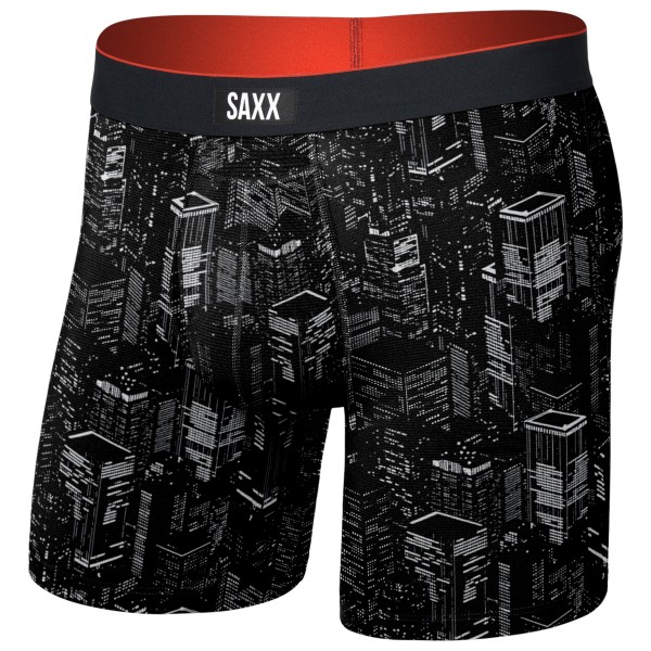 Saxx - Multi-Sport Mesh Boxer Brief Fly - Kunstfaserunterwäsche Gr S schwarz