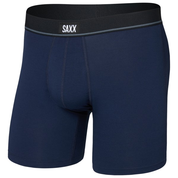 Saxx - Essential Cotton Boxer Brief Fly - Alltagsunterwäsche Gr L;M;S;XL;XXL blau;schwarz
