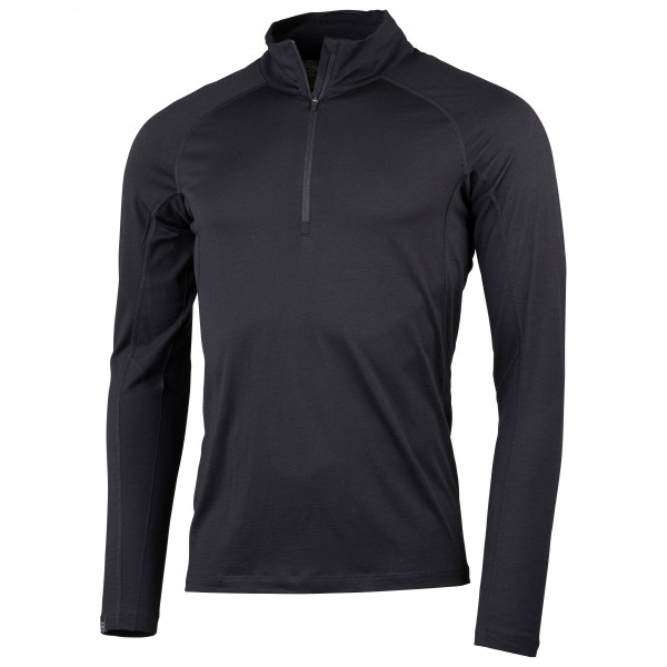 Lundhags - Gimmer Merino Light 1/2 Zip - Merinounterwäsche Gr M schwarz/grau