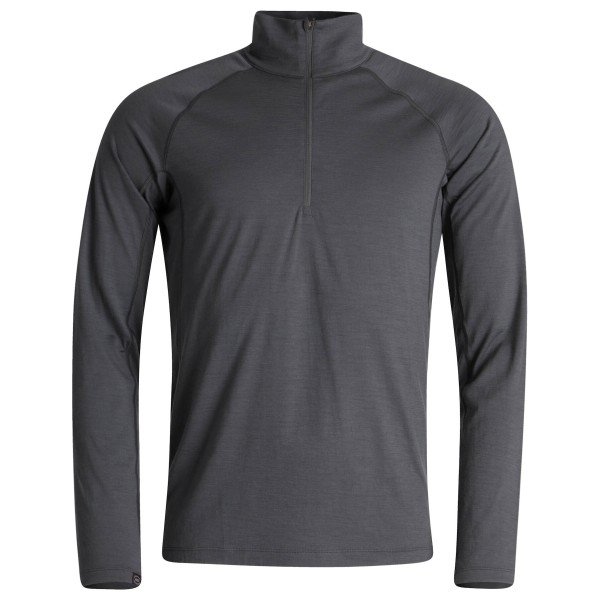 Lundhags - Gimmer Merino Light 1/2 Zip - Merinounterwäsche Gr L;M;S;XL;XXL schwarz/grau