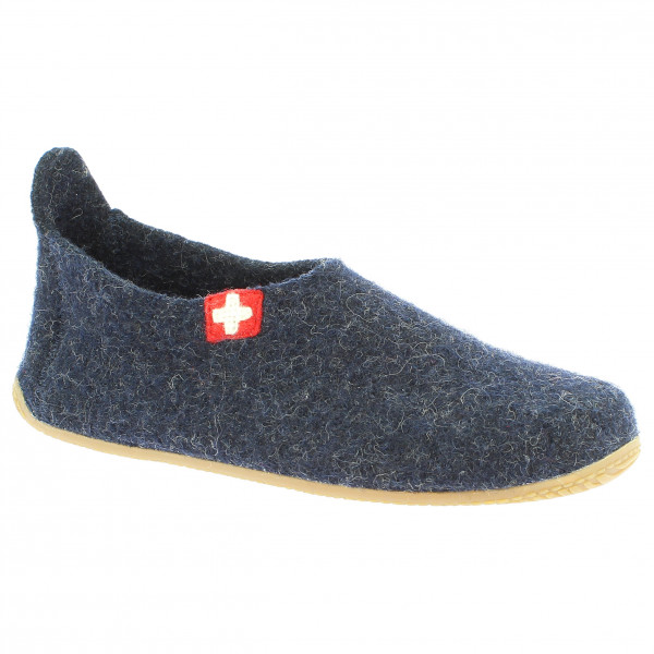 Living Kitzbühel - Slipper Schweizer Kreuz No. 4249 - Hüttenschuhe Gr 25;31 grau