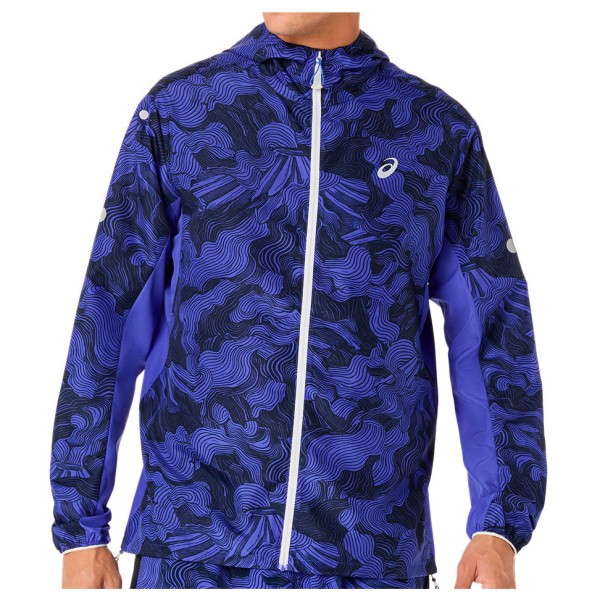 Asics - Fujitrail Packable Jacket - Laufjacke Gr M blau