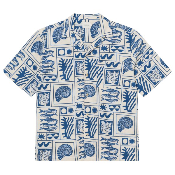 DEDICATED - Shirt Marstrand - Hemd Gr M grau