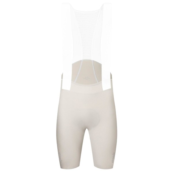 straede - Aero Bib Shorts - Velohose Gr L weiß/grau