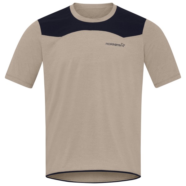 Norrøna - Skibotn Equaliser Tech T-Shirt - Velotrikot Gr XL beige
