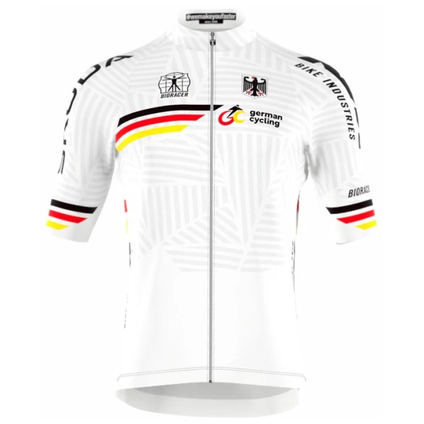 Bioracer - German Icon Classic Matrix Jersey - Velotrikot Gr XL weiß