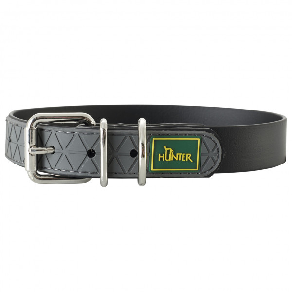 Hunter - Collar Convenience - Hundehalsband Gr Halsumfang 33-41 cm - Breite 2,0 cm schwarz