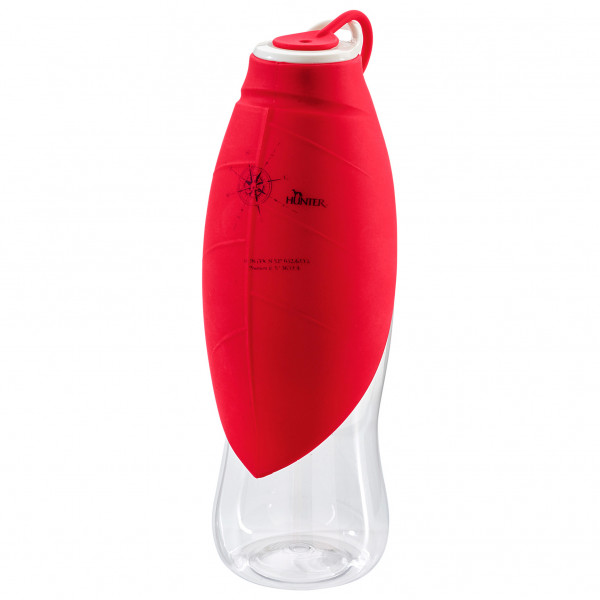 Hunter - Outdoor Drinking Bottle with Silicone Bowl List - Hundezubehör Gr 550 ml rot