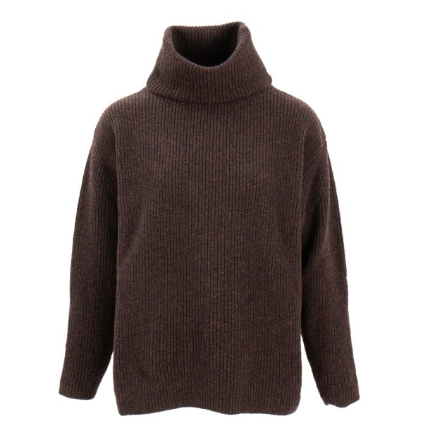 Sätila - Women's Sandby Polo Sweater - Wollpullover Gr XL braun